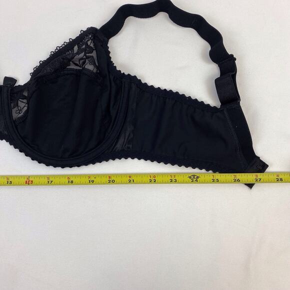 Prima Donna Stockholm Lace Black Bra Underwire Bow Size EU 85 US Band 38 - Picture 10 of 10